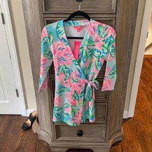 NWT Lilly Pulitzer Karlie wrap romper Xs